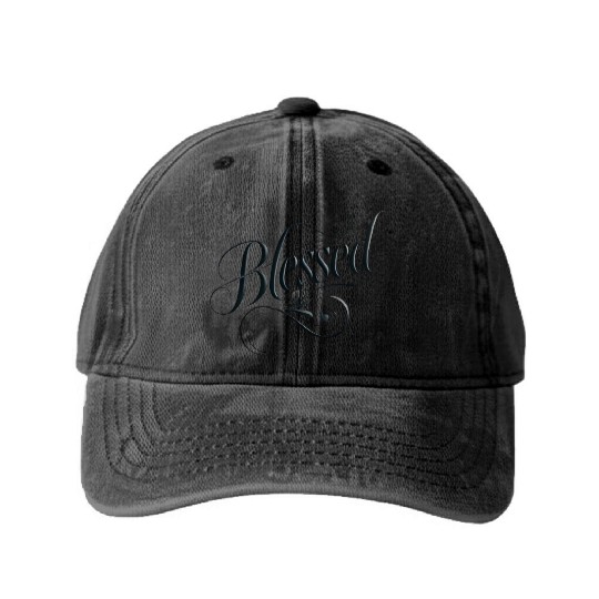 BLESSED Washed Denim Baseball Caps