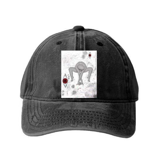 Crawl Creeper Washed Denim Baseball Caps