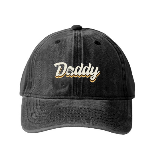 Daddy Bear Gay Pride LGBT Bear Flag Washed Denim Baseball Caps