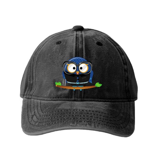 Every Student Can Learn Owl Quote Saying Teacher Washed Denim Baseball Caps