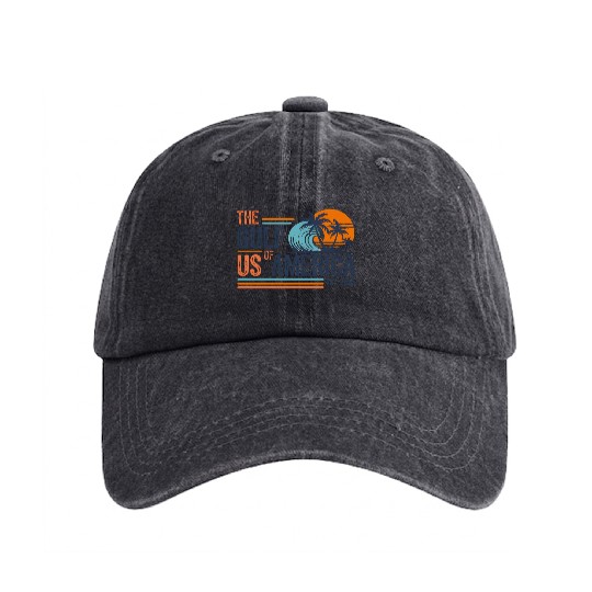 US America adventure product features a vibrant Washed Denim Baseball Caps