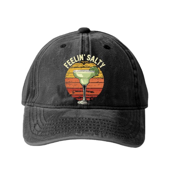 Feelin Salty Margarita-Washed Denim Baseball Caps Cinco Mayo