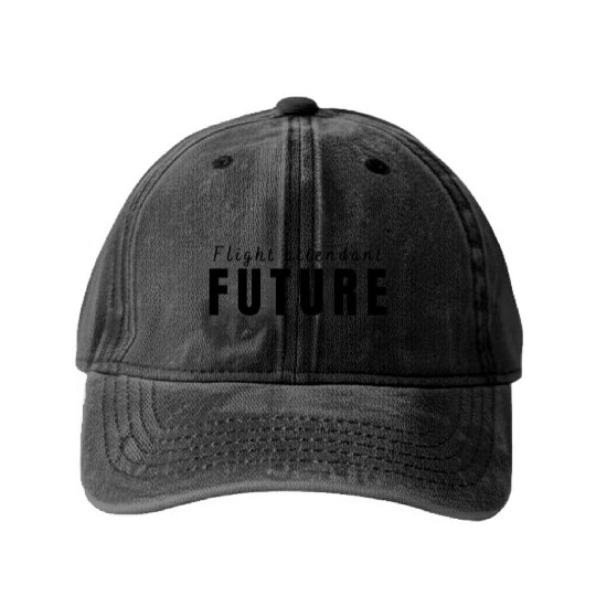 Flight attendant future Washed Denim Baseball Caps
