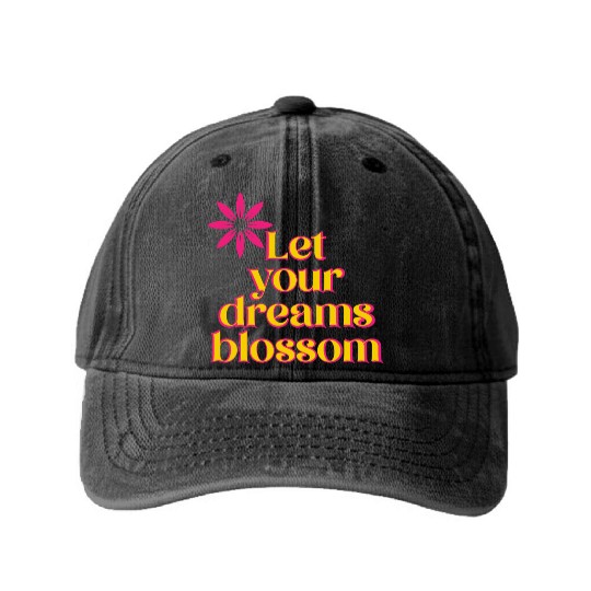 Let your dreams blossom - your statement Washed Denim Baseball Caps