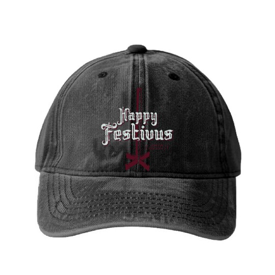 Happy Festivus For The Rest of Us Washed Denim Baseball Caps