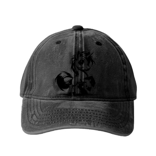 Unicorn Mode On Today - Cuteness Activated Washed Denim Baseball Caps