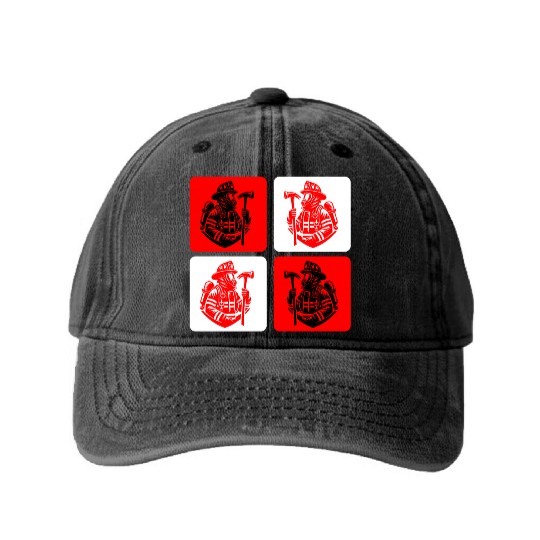 Fire Brigade - Courage In Action Washed Denim Baseball Caps