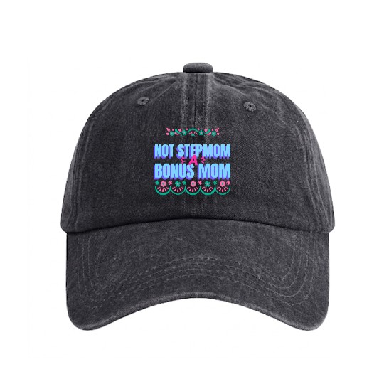 Bonus Mom Washed Denim Baseball Caps | Stepmom Mother's Day Gift