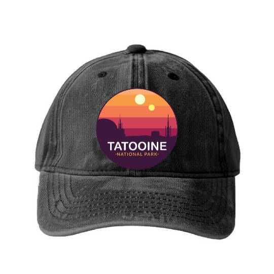 Tatooine National Park Washed Denim Baseball Caps