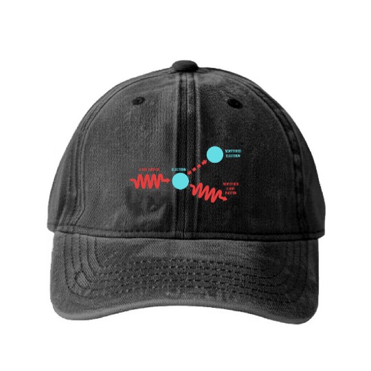 Quantum Mechanics Physics Teacher Washed Denim Baseball Caps