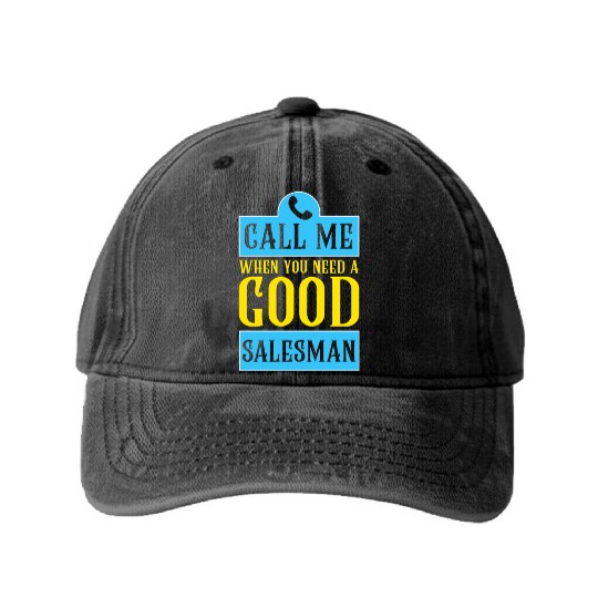 Salesman For Car Deals Salesperson Gift Washed Denim Baseball Caps