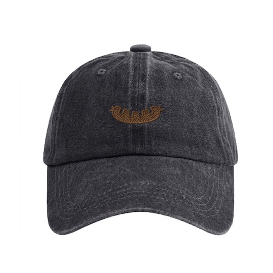 Bratwurst embroidered Washed Denim Baseball Caps