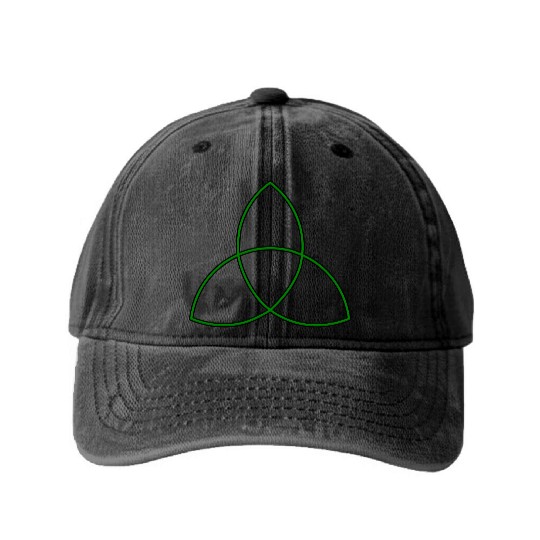 Triquerta (Celtic knot) Washed Denim Baseball Caps