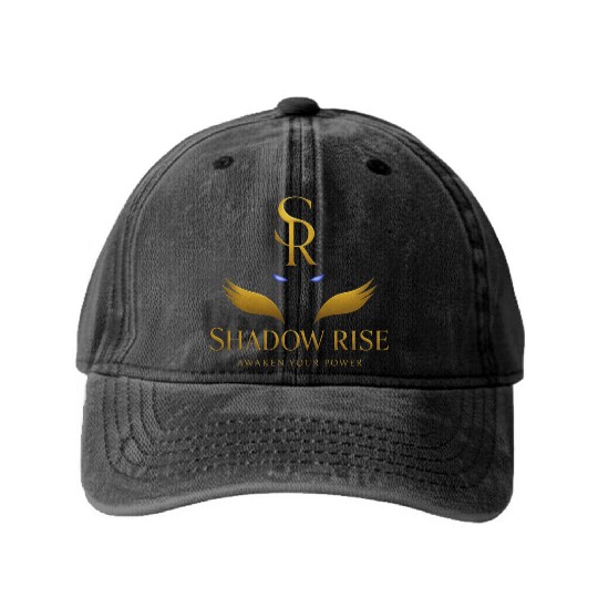 Shadow Monarch – Gold Eyes Logo Design Washed Denim Baseball Caps