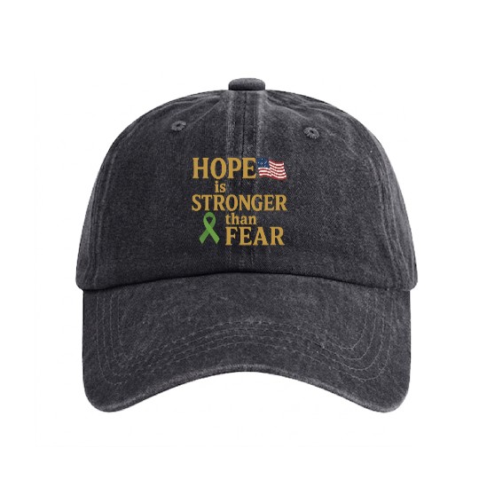 Childhood Cancer Awareness Washed Denim Baseball Caps