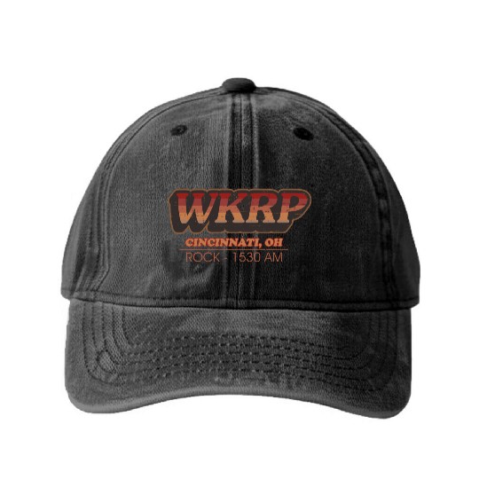 WKRP Cincinnati, Ohio Washed Denim Baseball Caps