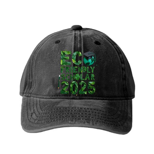 Eco Friendly Scholar 2025 Earth Design Washed Denim Baseball Caps