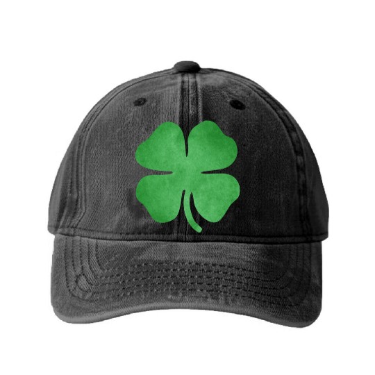Shamrock Grungy Washed Denim Baseball Caps