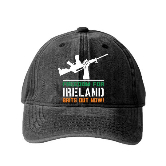 Freedom for Ireland! Washed Denim Baseball Caps