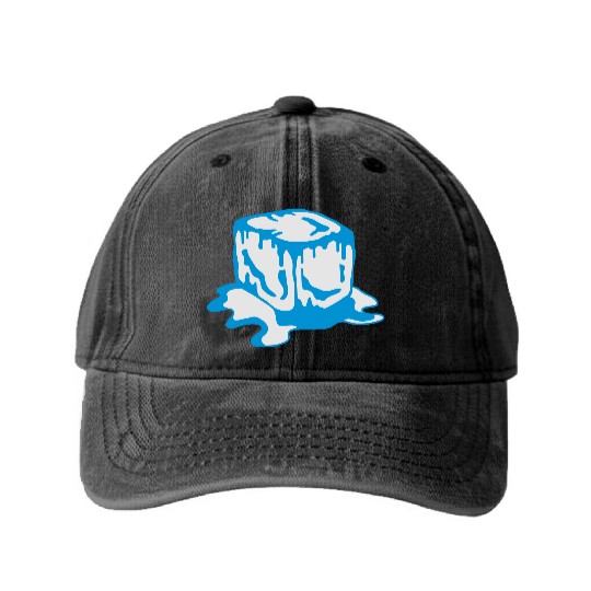 Ice Cube Washed Denim Baseball Caps