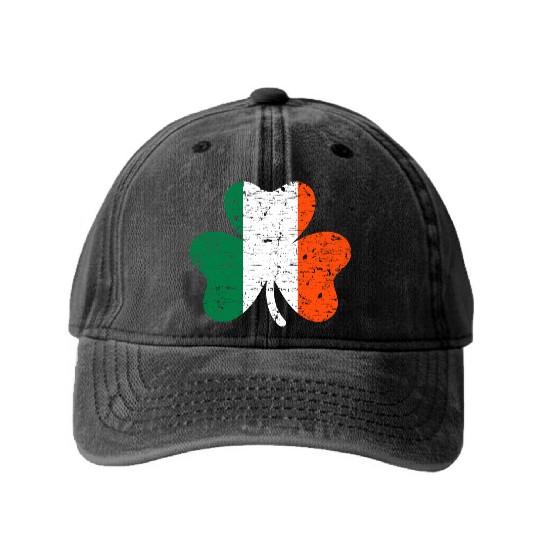 Ireland Shamrock Washed Denim Baseball Caps
