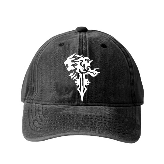 Final Fantasy 8 Squall Griever Washed Denim Baseball Caps