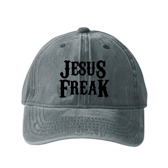 Jesus freak Washed Denim Baseball Caps
