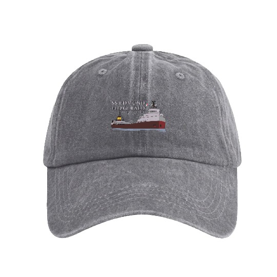 SS Edmund Fitzgerald Washed Denim Baseball Caps