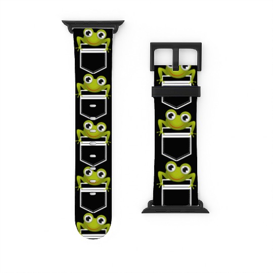 Cute Pocket Frog Toad Amphibian Animal Gift Watch Bands For Apple Watch