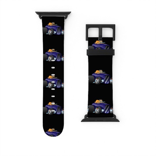 Highboy hot rod deep purple roadster Watch Bands For Apple Watch
