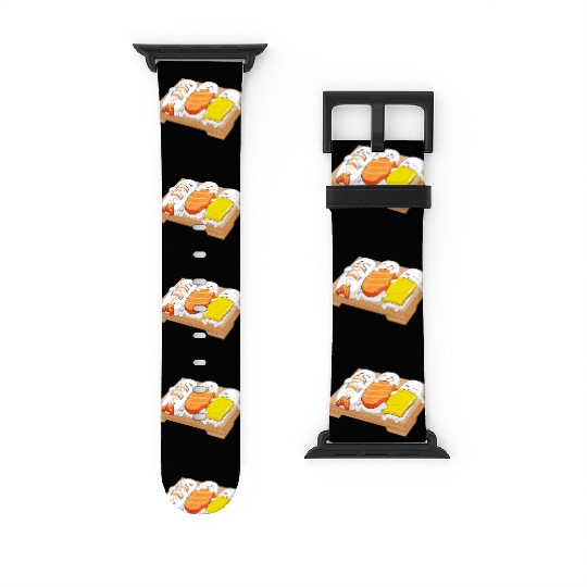 Sleeping Sushi Gift Love Sushi Rolls Japanese Food Watch Bands For Apple Watch