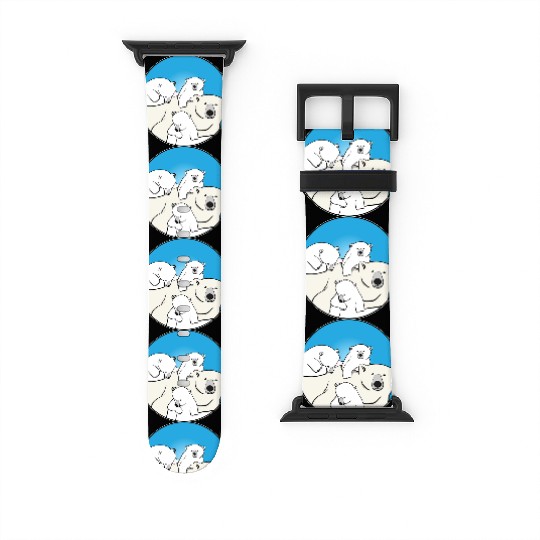 The polar bear family Watch Bands For Apple Watch