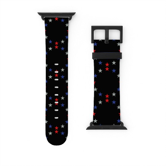 STAR STARS AMERICAN CIRCLE Vector Watch Bands For Apple Watch