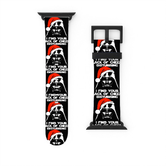 Darth Vader Santa Claus Christmas Sweater Design Watch Bands For Apple Watch