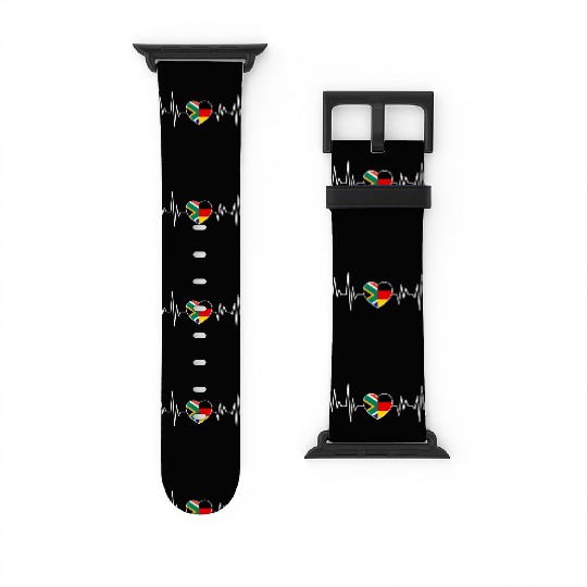 South Africa Germany Flag Two countries Watch Bands For Apple Watch
