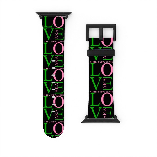 Aka Watch Bands For Apple Watch Love Sorority Gift Alpha Kappa Aka Parap