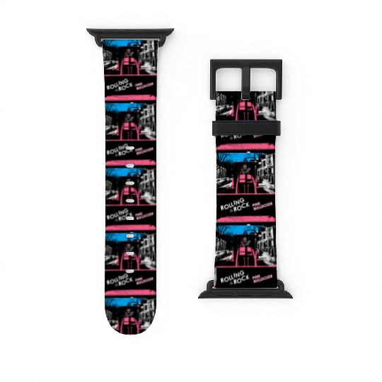 Pink Bulldozer / Rolling Rock Watch Bands For Apple Watch