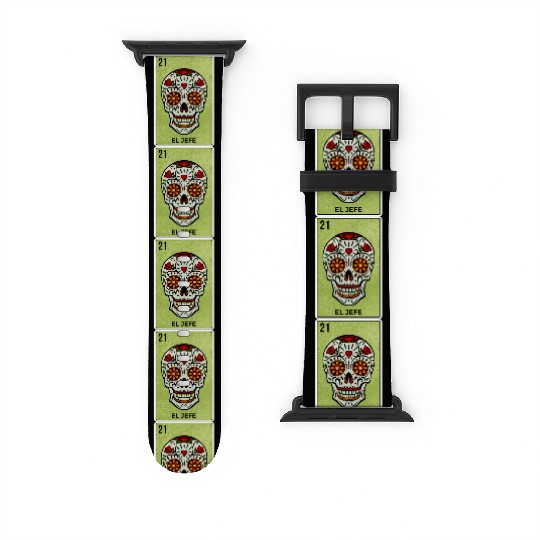 El Jefe Mexican Lottery Card Cinco De Mayo Watch Bands For Apple Watch