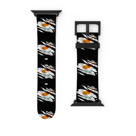 Cyprus Ripped Flag Watch Bands For Apple Watch