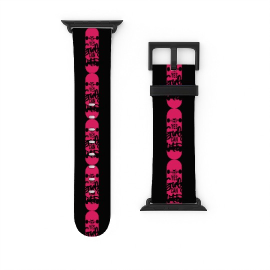 Yes Girls Can Skateboard Skateboarding Watch Bands For Apple Watch