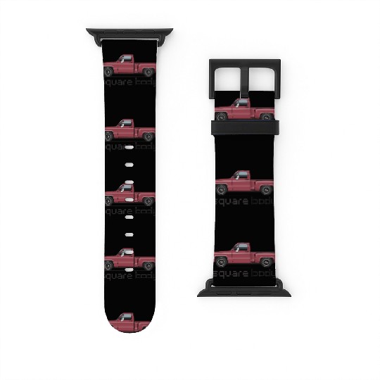 Square Body Carmine Watch Bands For Apple Watch