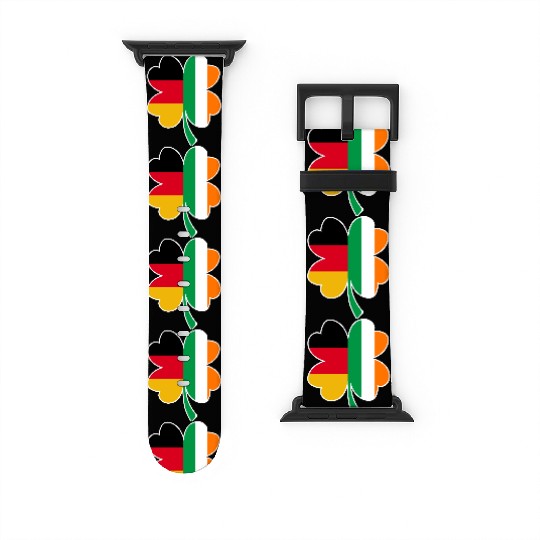 Half German - Half Irish St. Patrick's day clover Watch Bands For Apple Watch