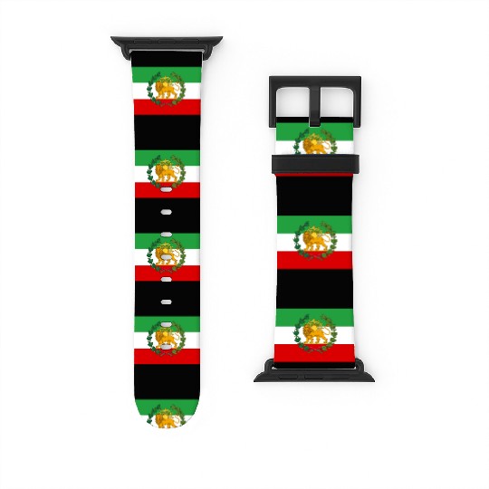 Flag of Iran Lion and Sun Watch Bands For Apple Watch