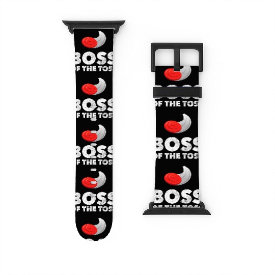 Boss of the Toss Funny Disc Golf Ultimate Frisbee Watch Bands For Apple Watch