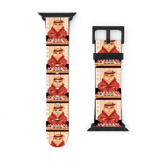 Sloth eating sushi Watch Bands For Apple Watch