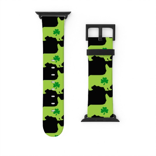 Corgi St. Patrick's Day Watch Bands For Apple Watch