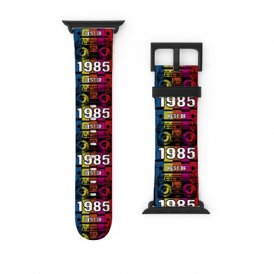Best of 1985 Stereo Radio Cassette Player Birthday Watch Bands For Apple Watch