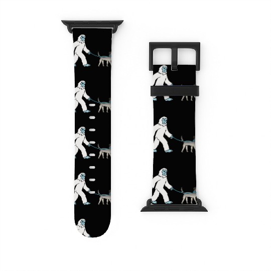 Bigfoot Sasquatch Walking Irish Wolfhound Watch Bands For Apple Watch