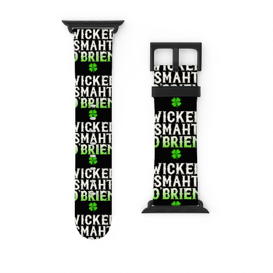 Wicked Smaht O'Brien Clan Boston Irish Slang Watch Bands For Apple Watch