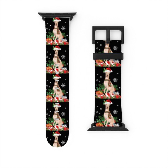 Christmas Greyhound Dog Watch Bands For Apple Watch